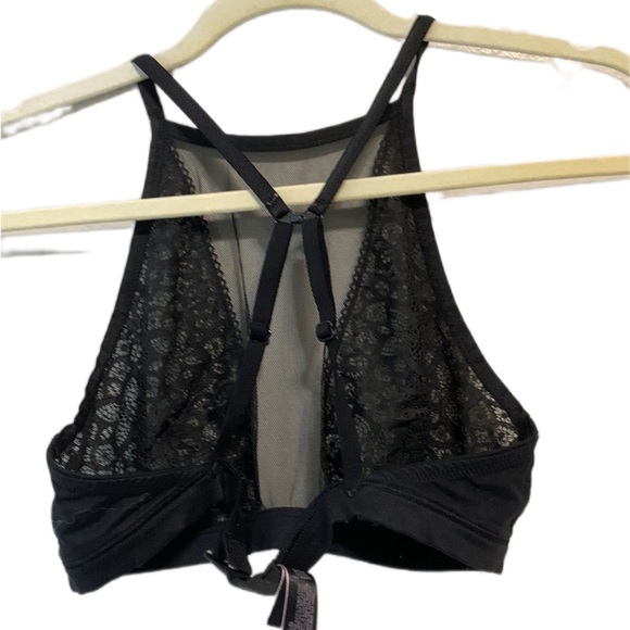 Victoria’s Secret Dream Angels Sheer Black Lace High Neck Bralette - Picture 5 of 7